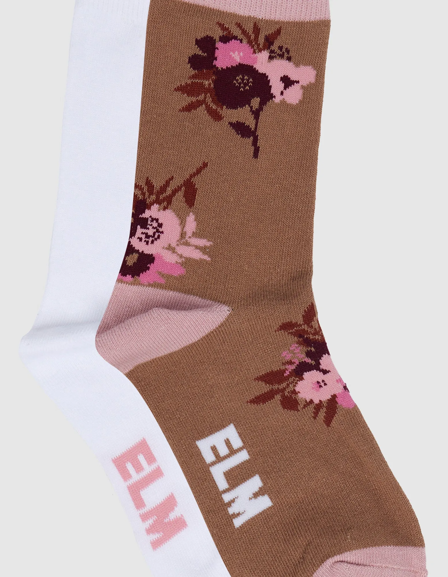 2 Pack Posy Floral Boot Socks