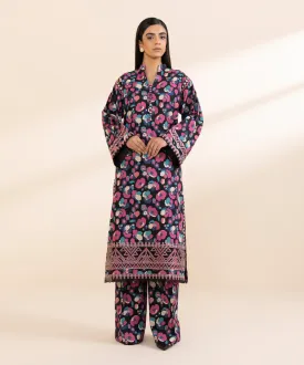 2 Piece - Embroidered Cambric Suit