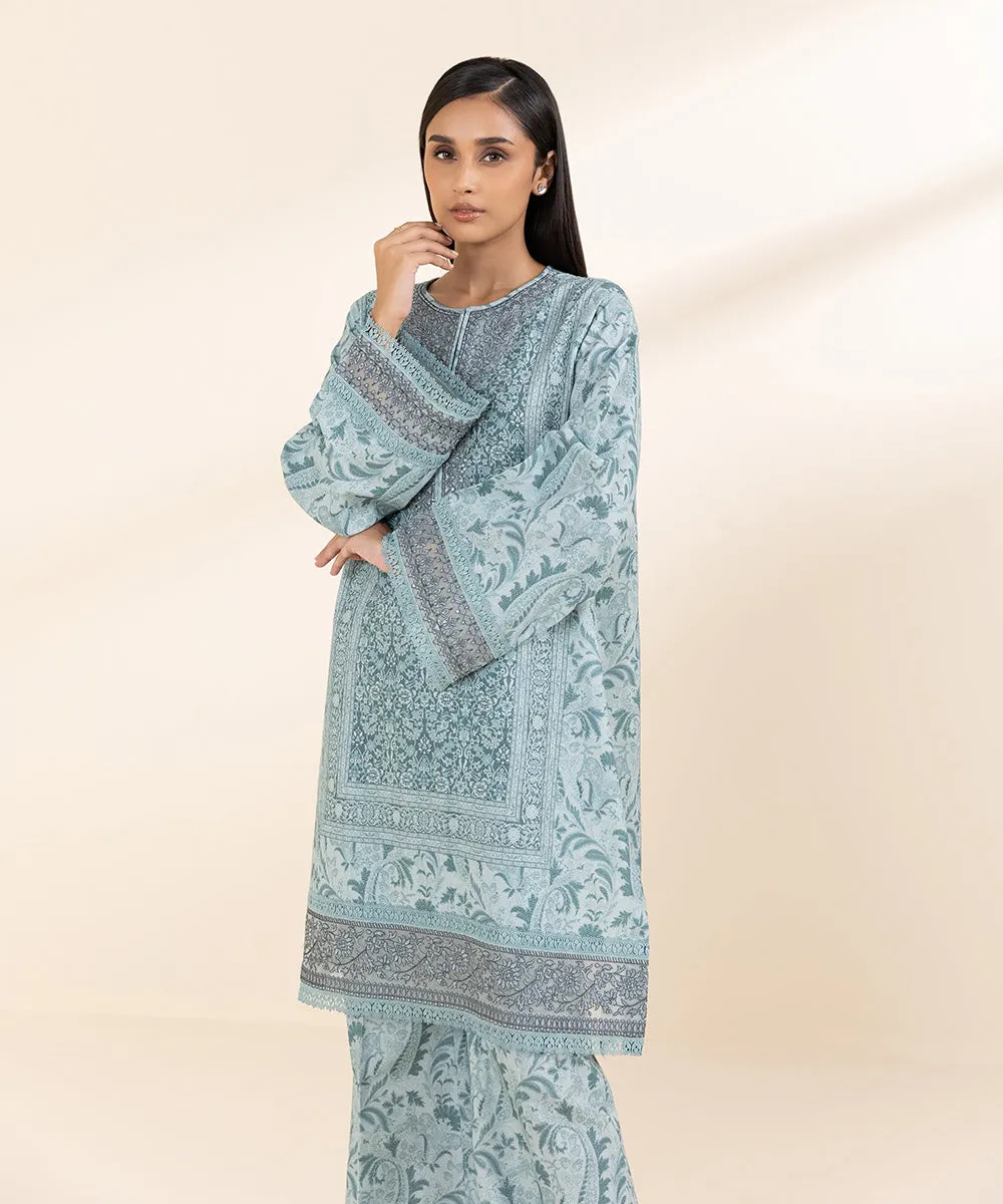 2 Piece - Embroidered Karandi Suit