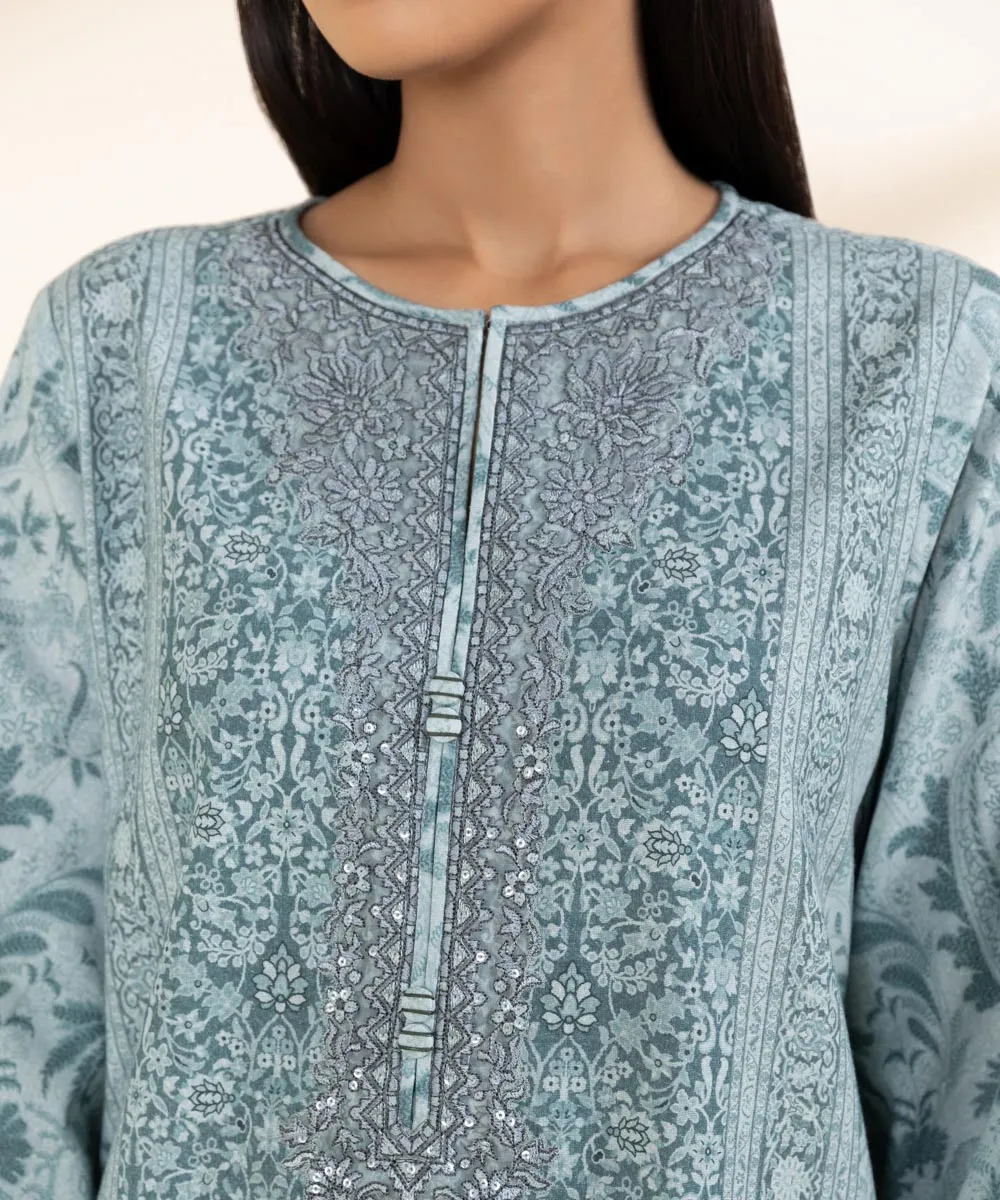 2 Piece - Embroidered Karandi Suit