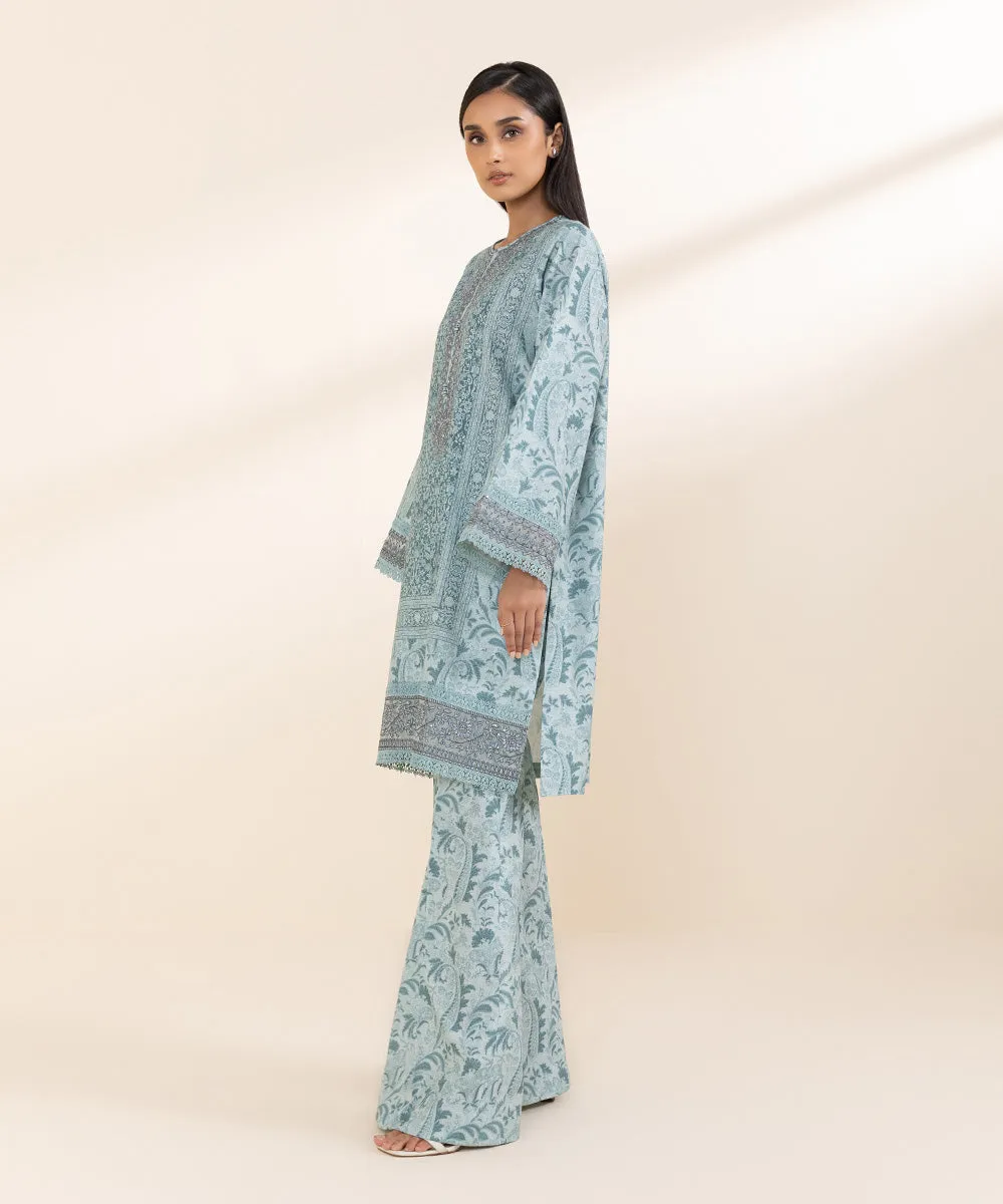 2 Piece - Embroidered Karandi Suit