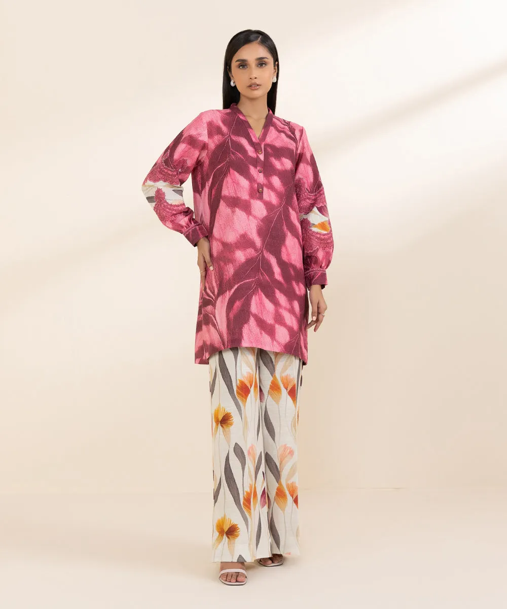 2 Piece - Printed Khaddar Suit