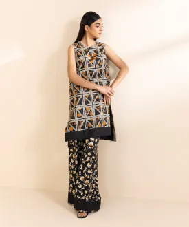 2 Piece - Printed Light Khaddar Suit