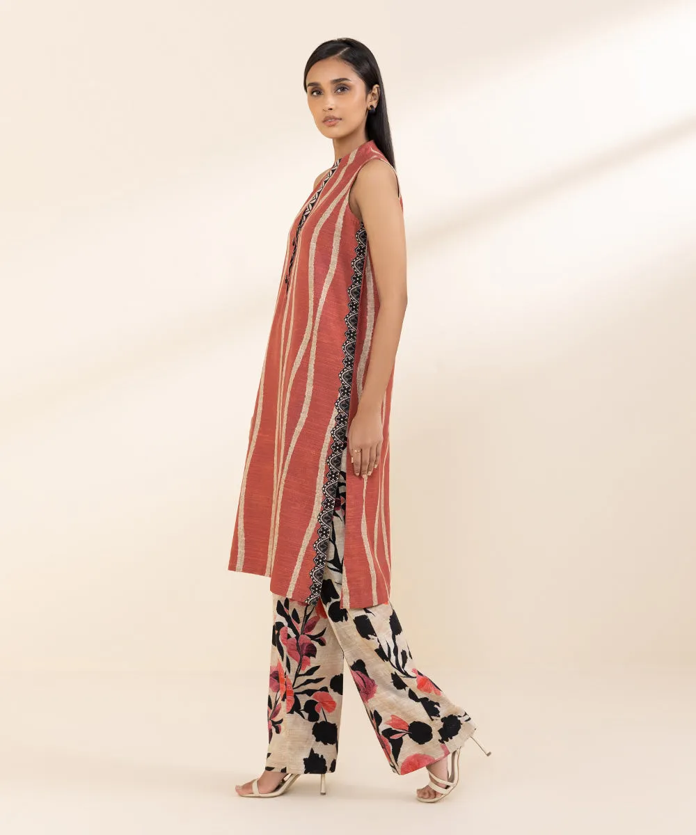 2 Piece - Printed Light Khaddar Suit