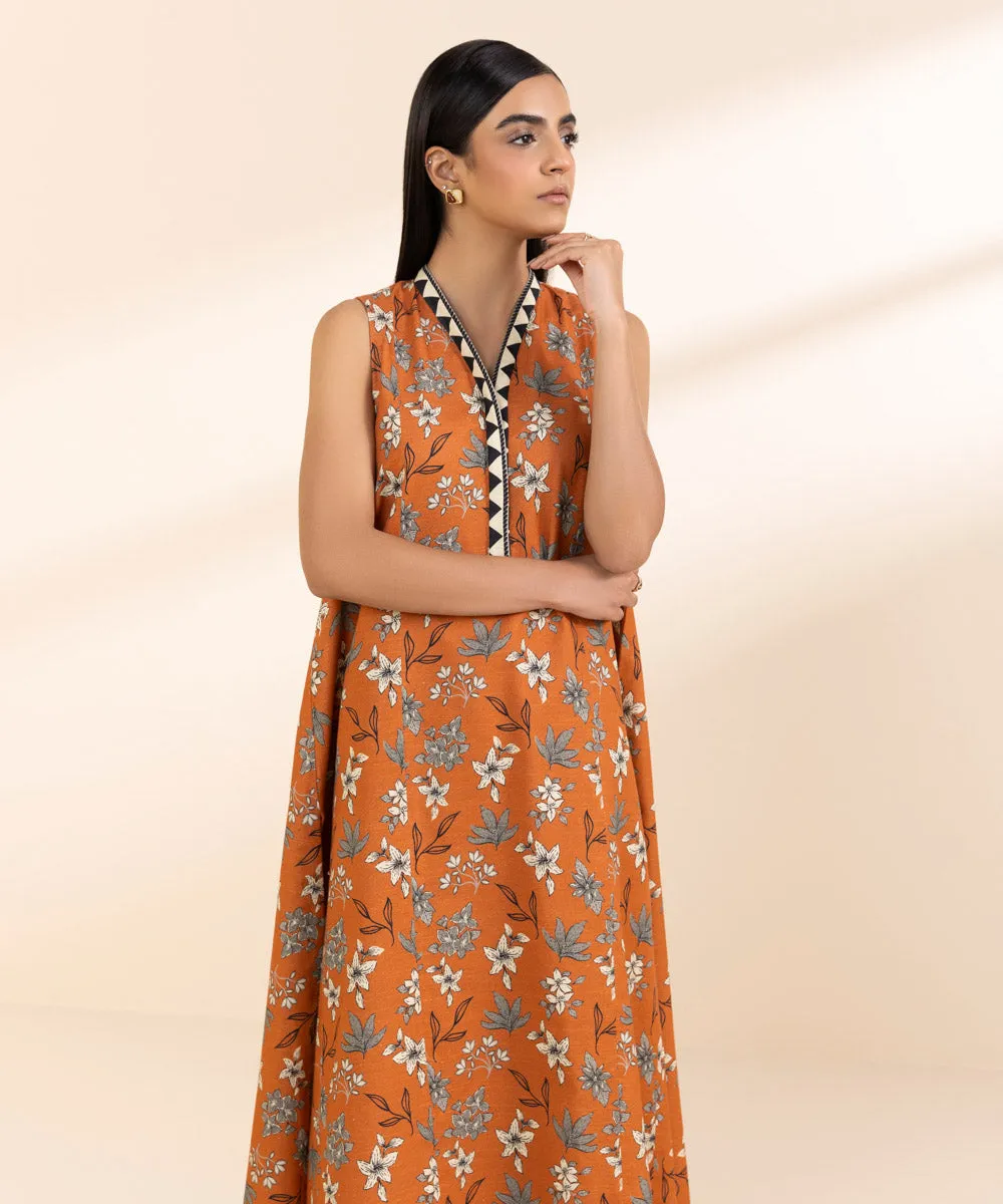 2 Piece - Printed Light Khaddar Suit