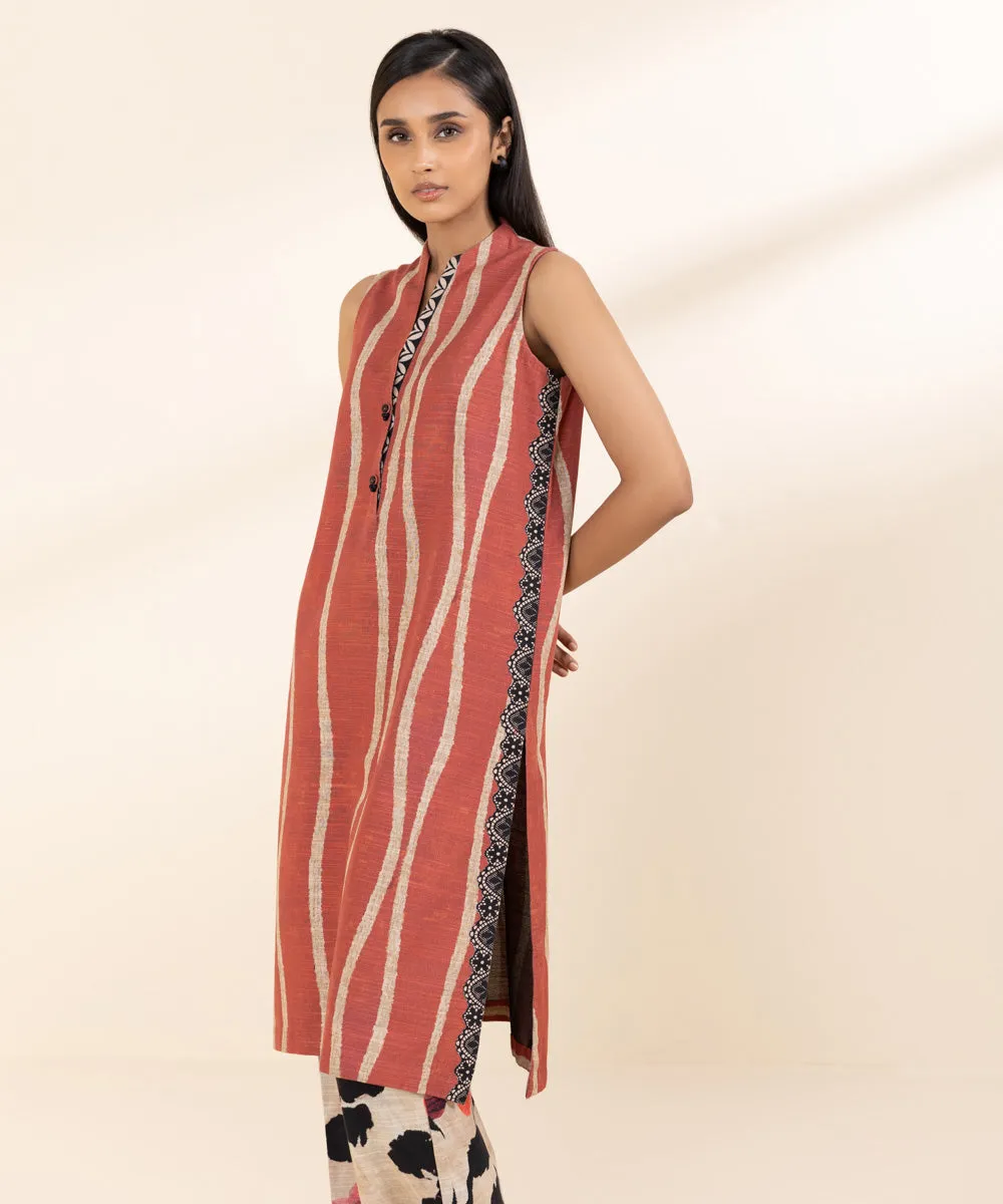 2 Piece - Printed Light Khaddar Suit