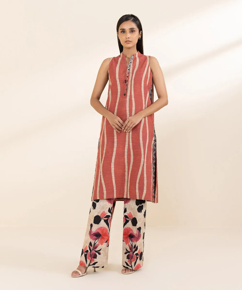 2 Piece - Printed Light Khaddar Suit