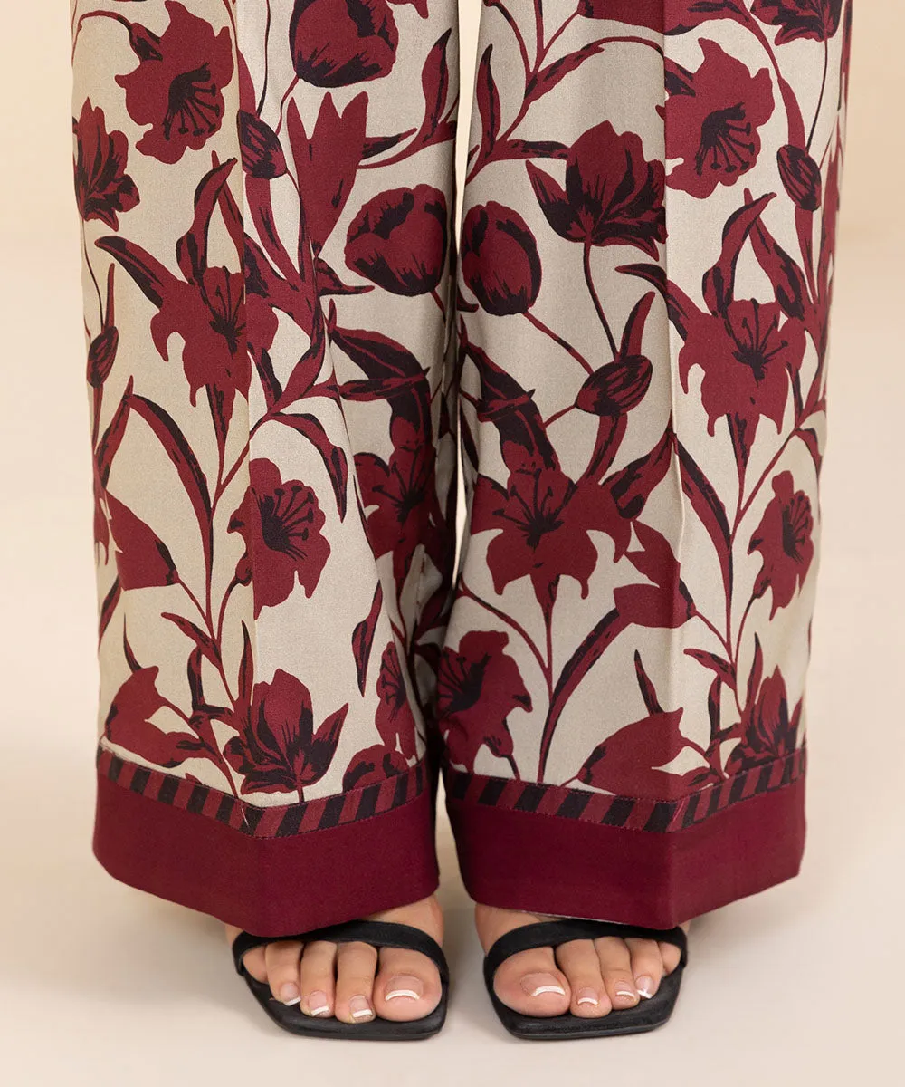 2 Piece - Printed Linen Suit