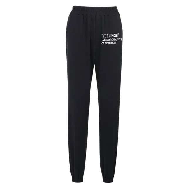 2021 Casual Women sweatpants  elastic high waist Sizes S - L