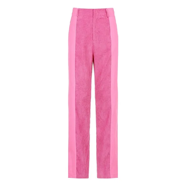 2021 New!!! Women's Corduroy Pants Harajuku Sweatpants High Waist Wide Leg Sizes S - L