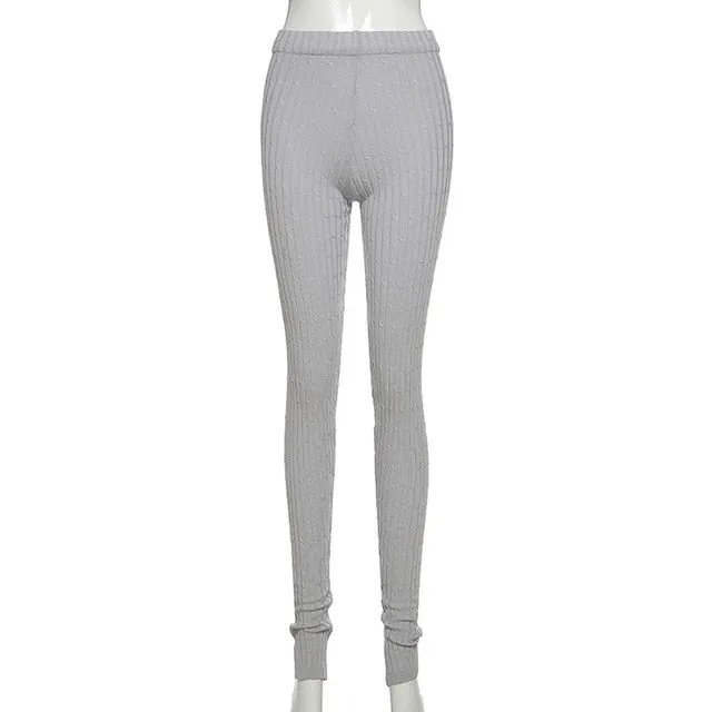 2021 New!!! Women's  Pencil Pants Side Slit Skinny Long Trousers Casual Workout Size One Size