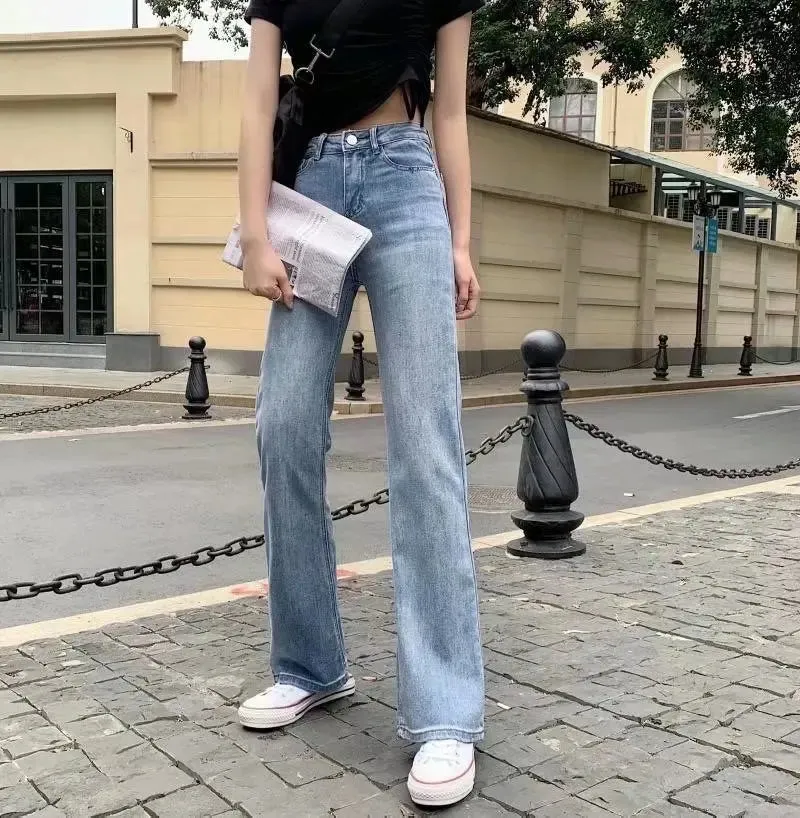 2024 Cute Low Rise Streetwear Jeans with 2000s Pockets Trim