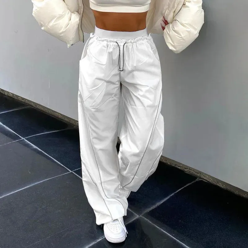 2024 Women's Casual High-waisted Drawstring Pants