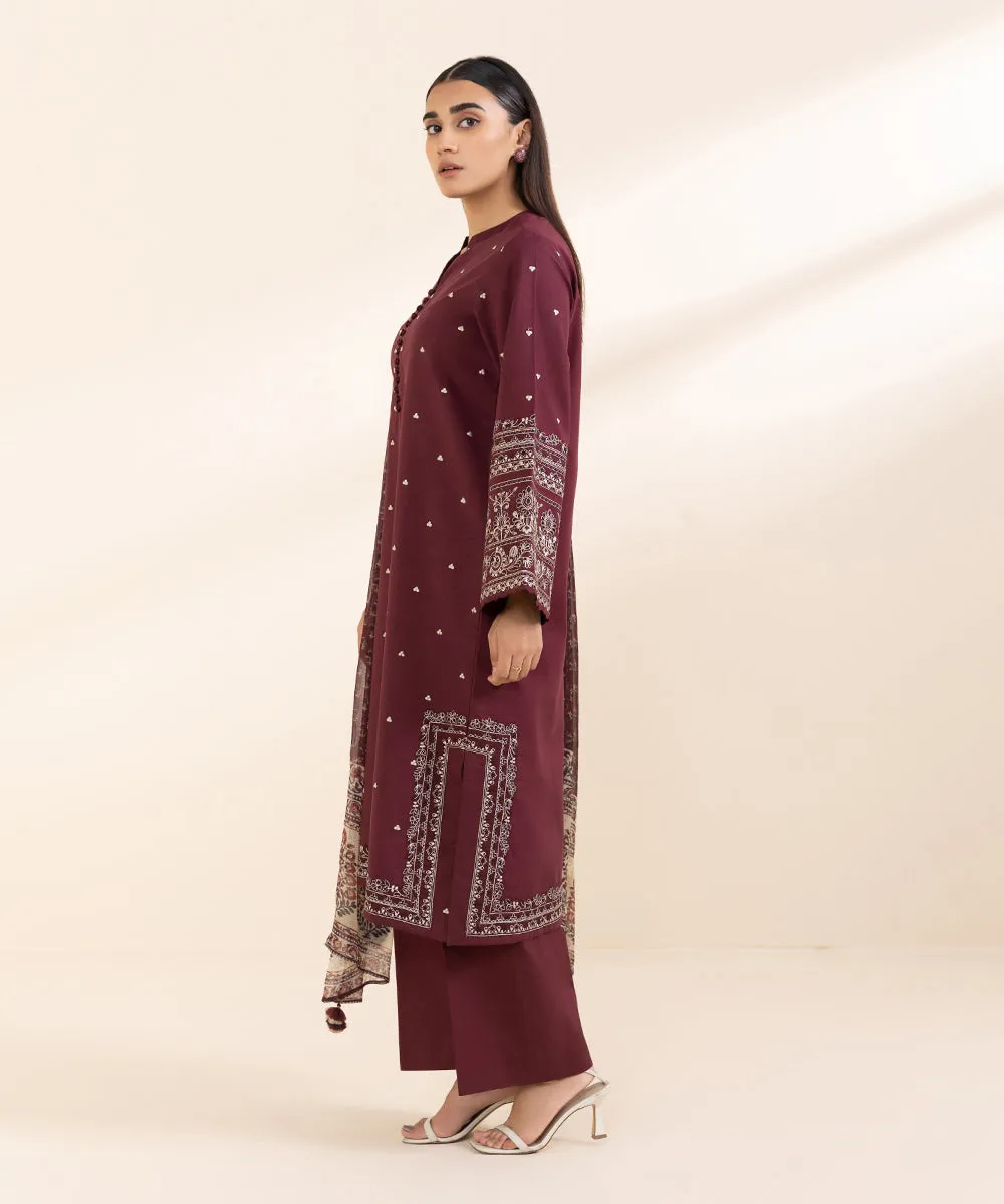 3 Piece - Embroidered Lawn Suit