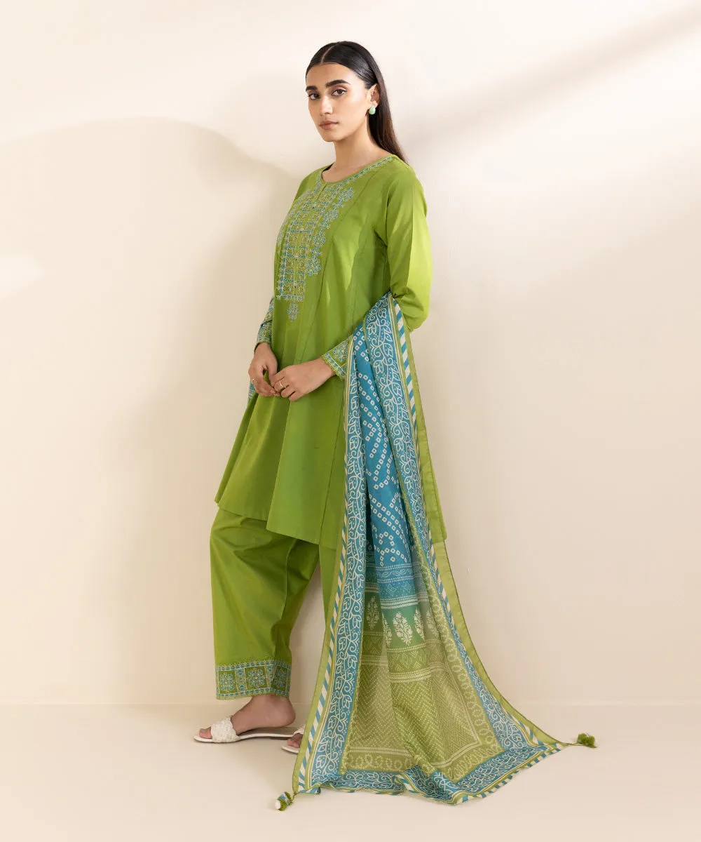 3 Piece - Embroidered Lawn Suit