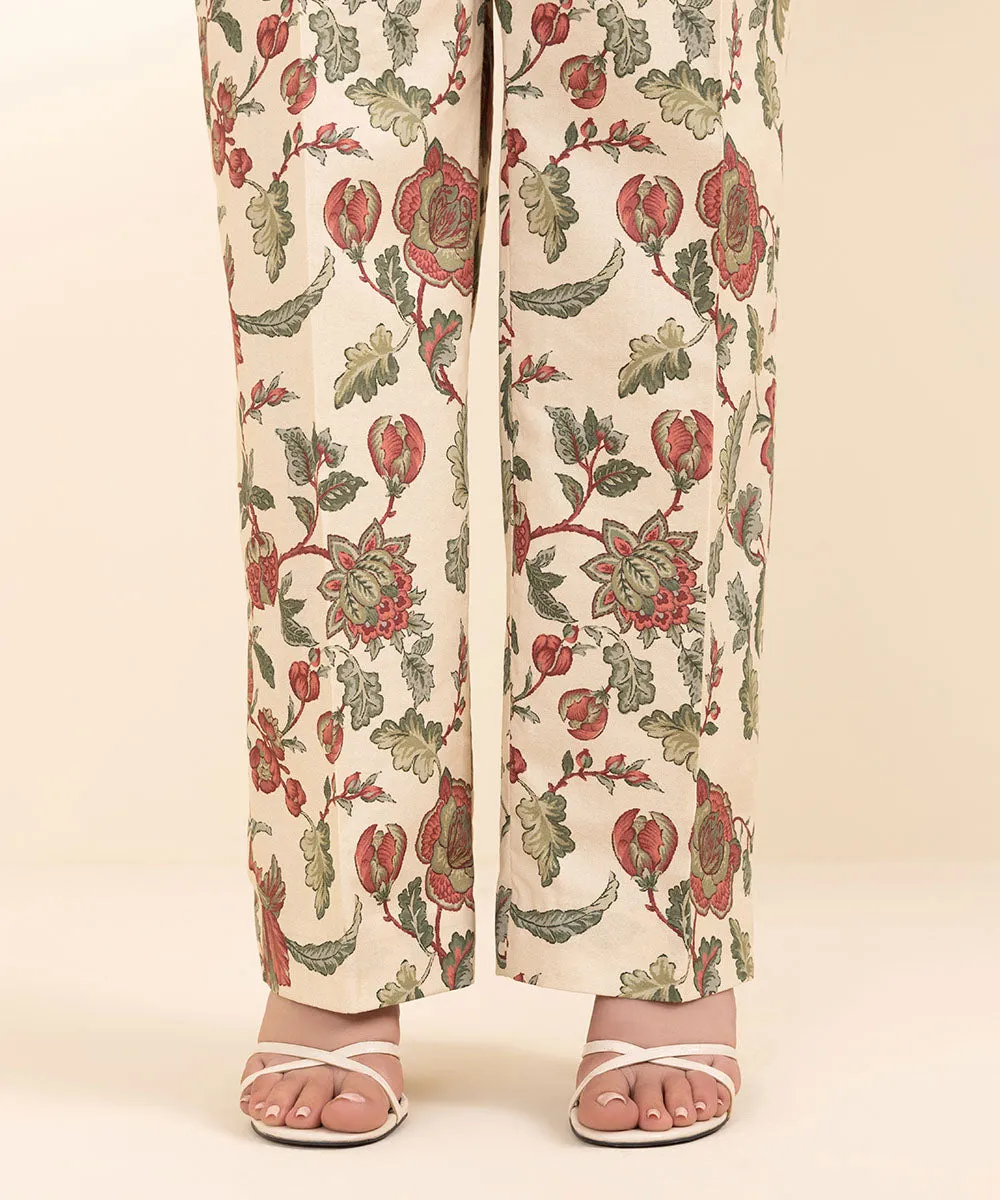 3 Piece - Embroidered Linen Jacquard Suit