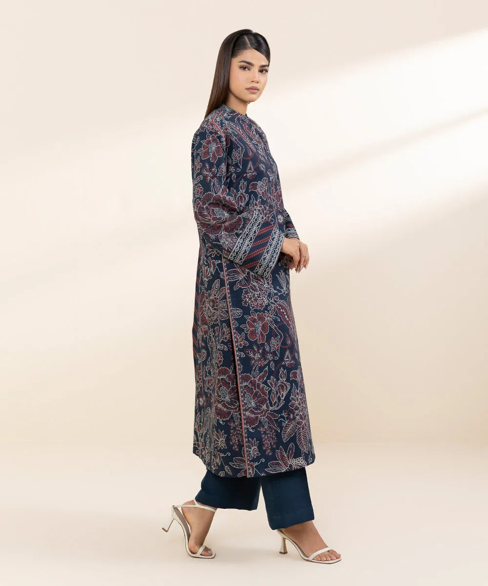 3 Piece - Printed Khaddar Suit