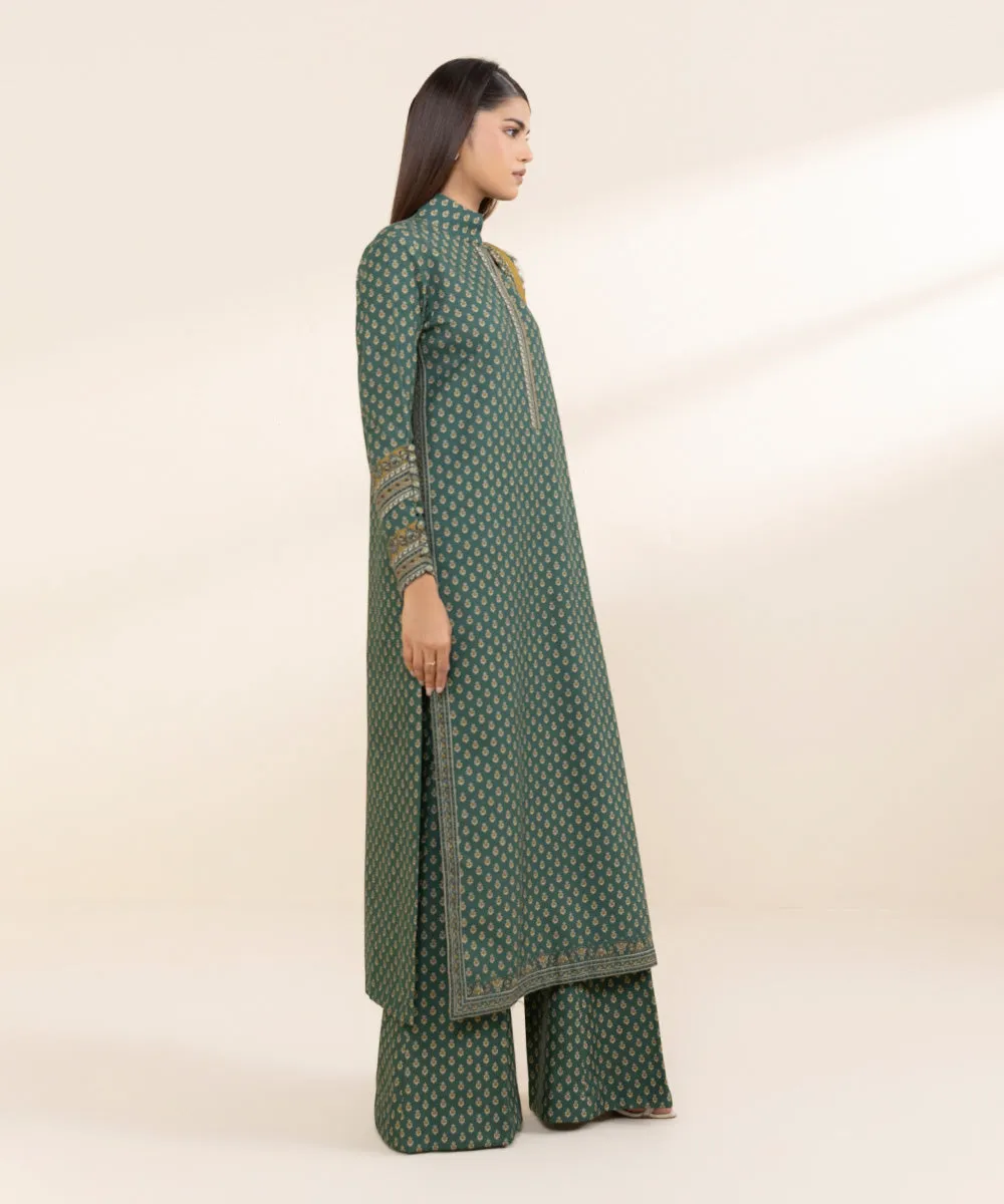 3 Piece - Printed Khaddar Suit