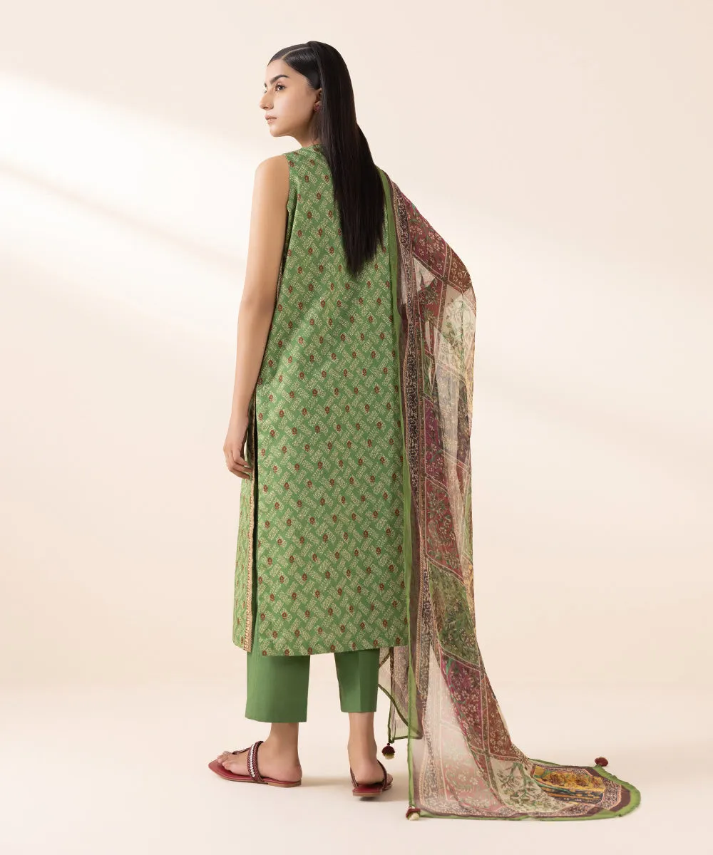 3 Piece - Printed Lawn Suit