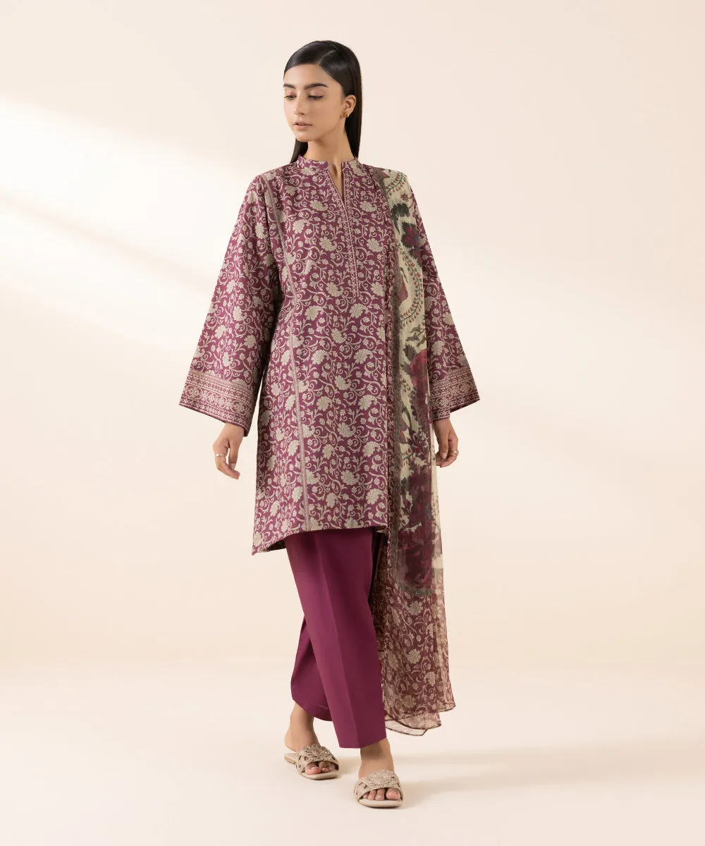 3 Piece - Printed Lawn Suit