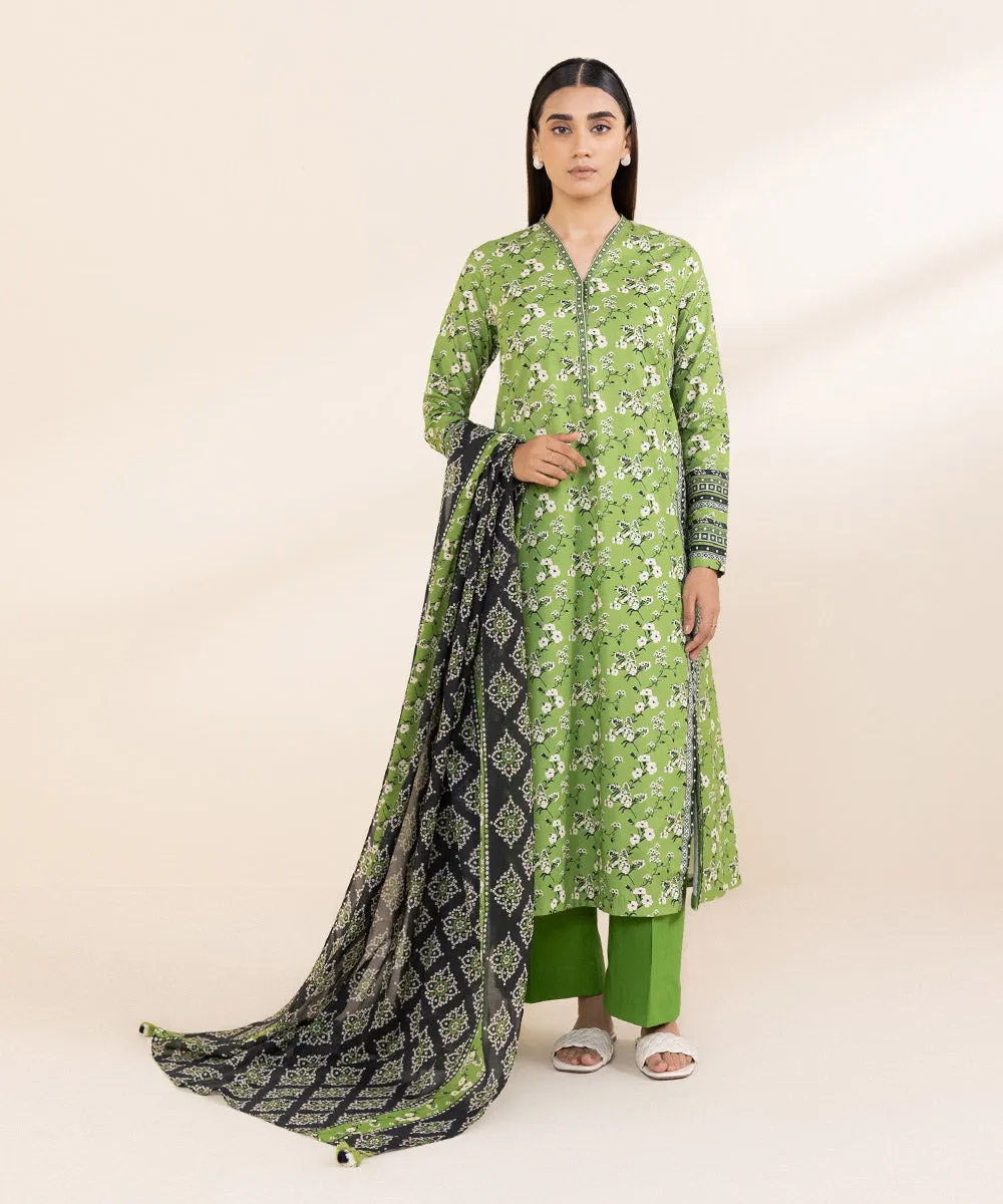 3 Piece - Printed Lawn Suit