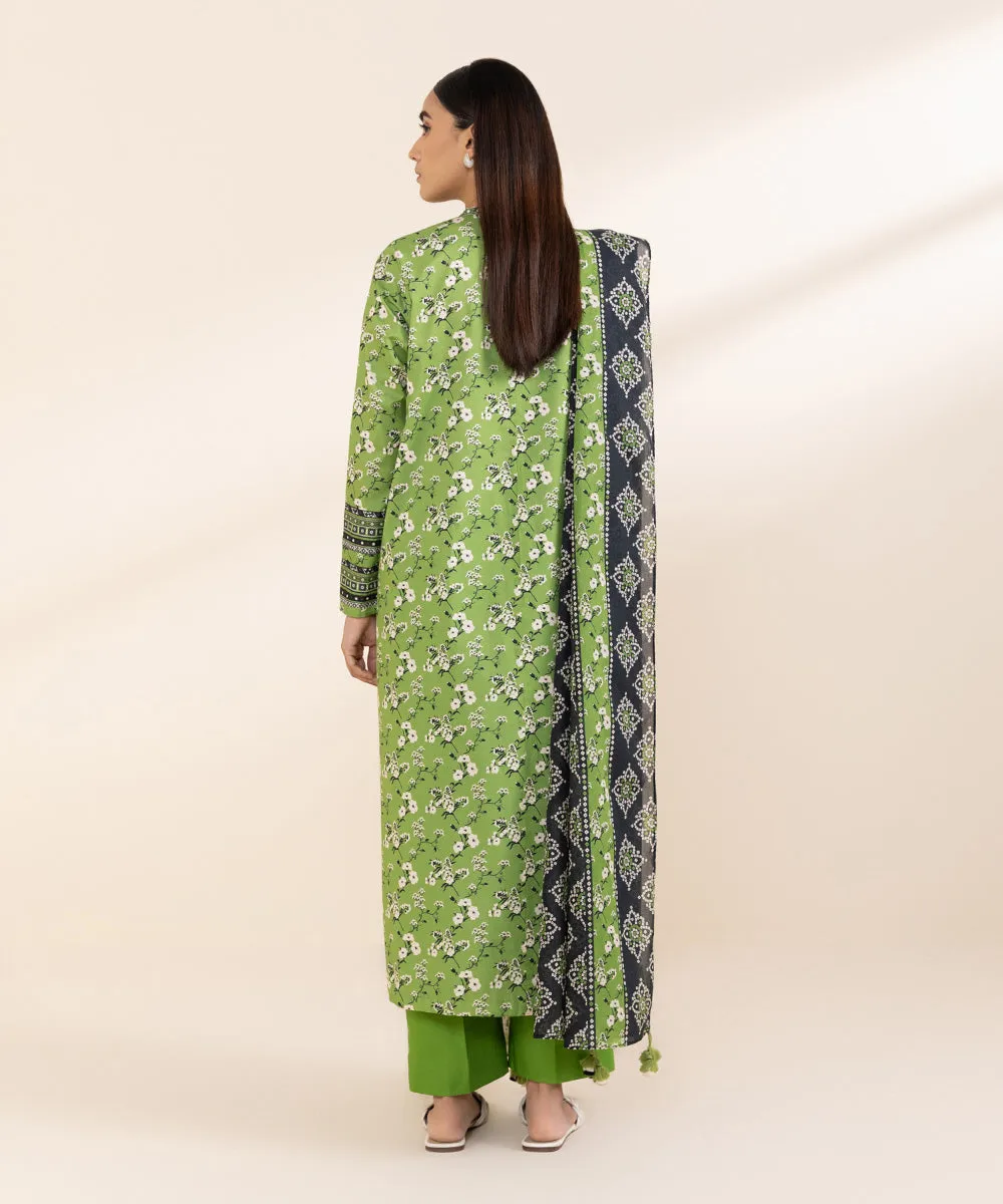 3 Piece - Printed Lawn Suit