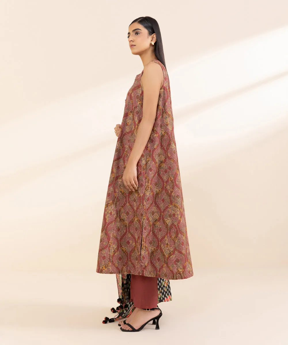 3 Piece - Printed Light Khaddar Suit