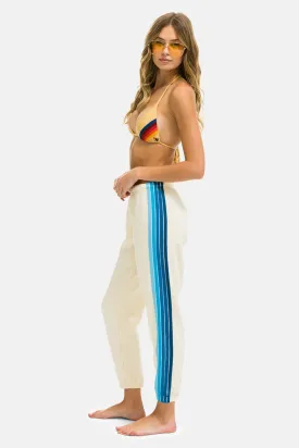 5 Stripe Sweatpants Vintage White/Blue