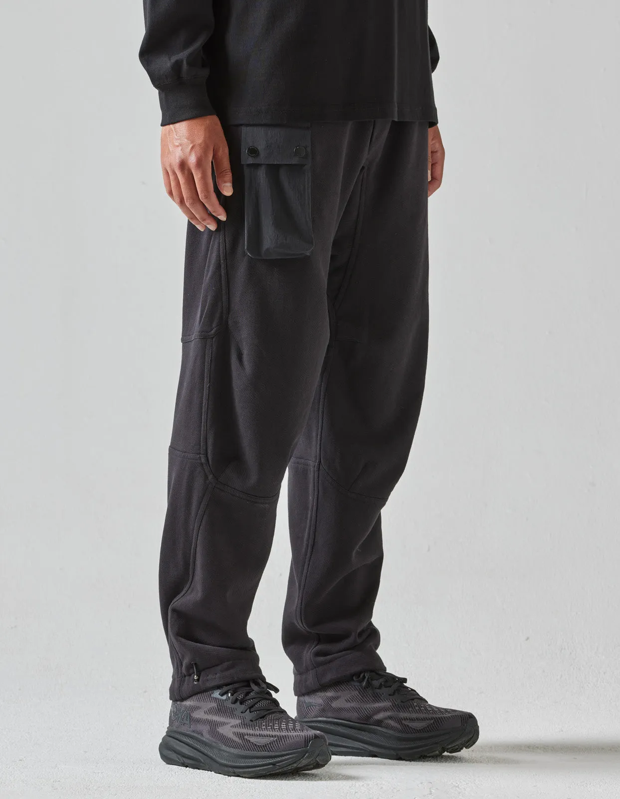 5044 Asym Articulated Sweatpants Black