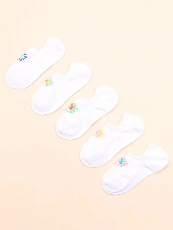 5pairs Daisy Ankle Socks