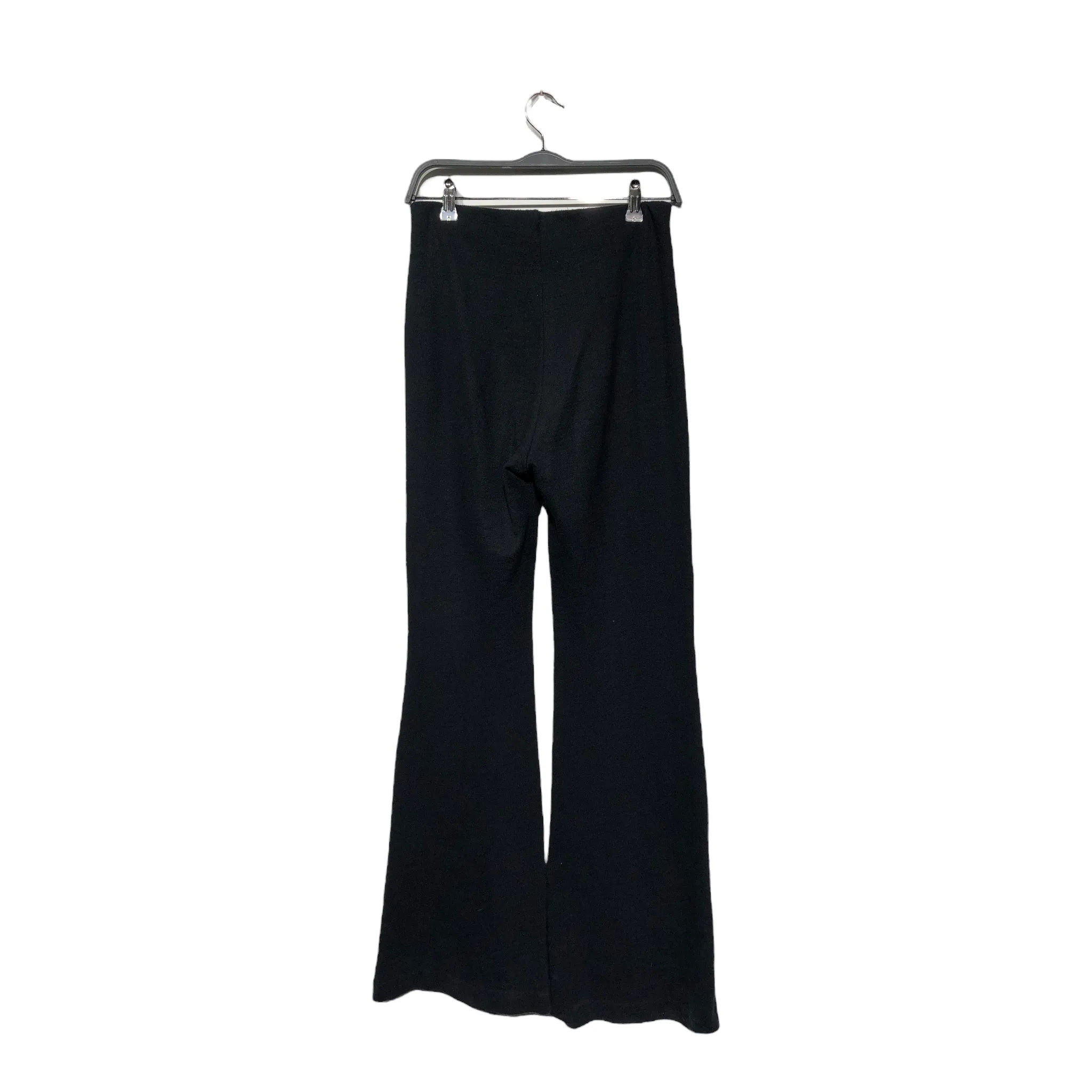 Acne Studios/Wide Leg Pants/L/Cotton/BLK/High-waisted/CROCHET FLARED TROUSER