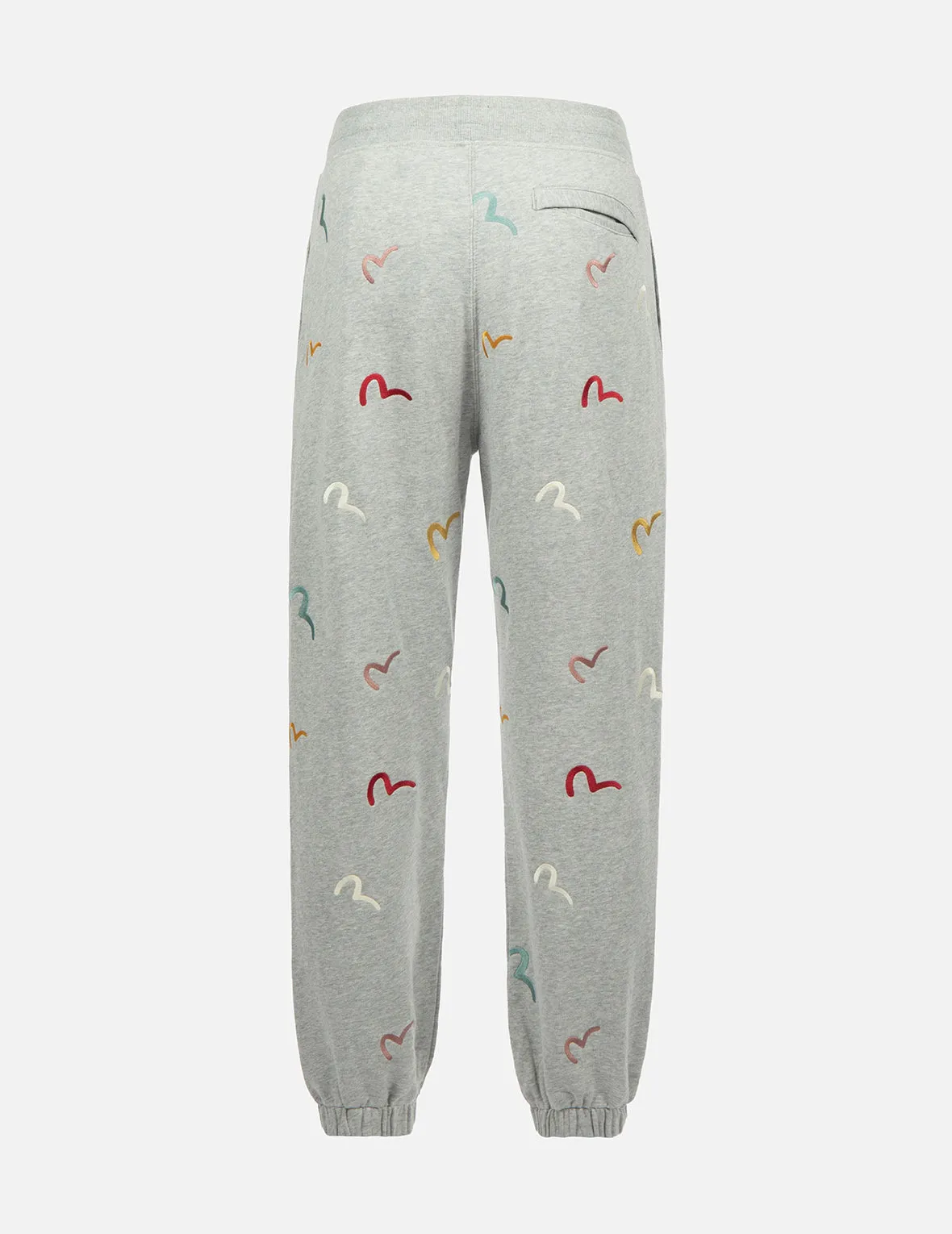 Allover Seagull Embroidery Sweatpants