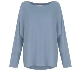 Amazing Woman Mya R-Neck Jumper Denim Blue