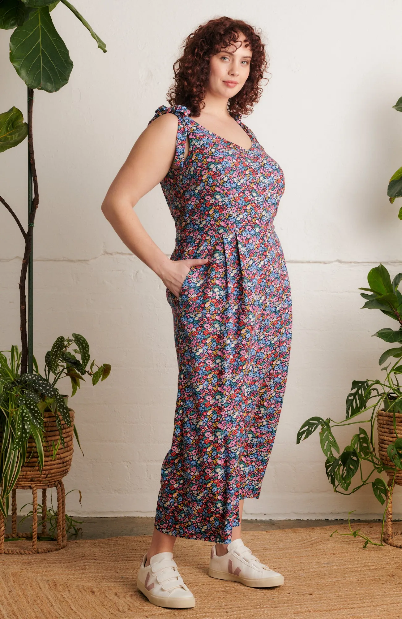 Anna Summer Garden Floral Jumpsuit