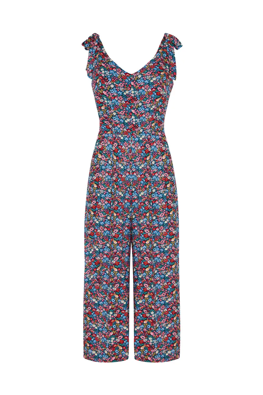 Anna Summer Garden Floral Jumpsuit