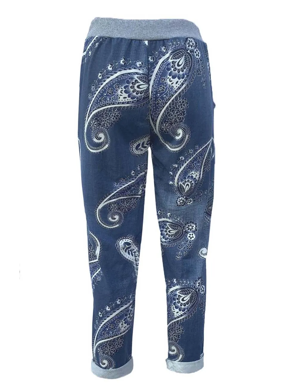 Anne   Kate Italian Paisley Dark Denim Pants 14-18