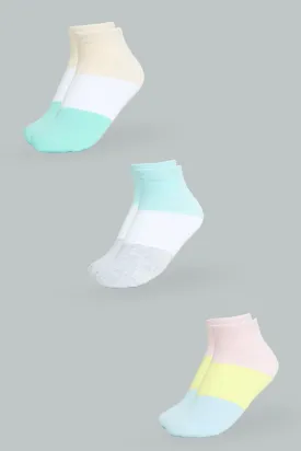 Assorted Ankle Socks (Pack of 3)