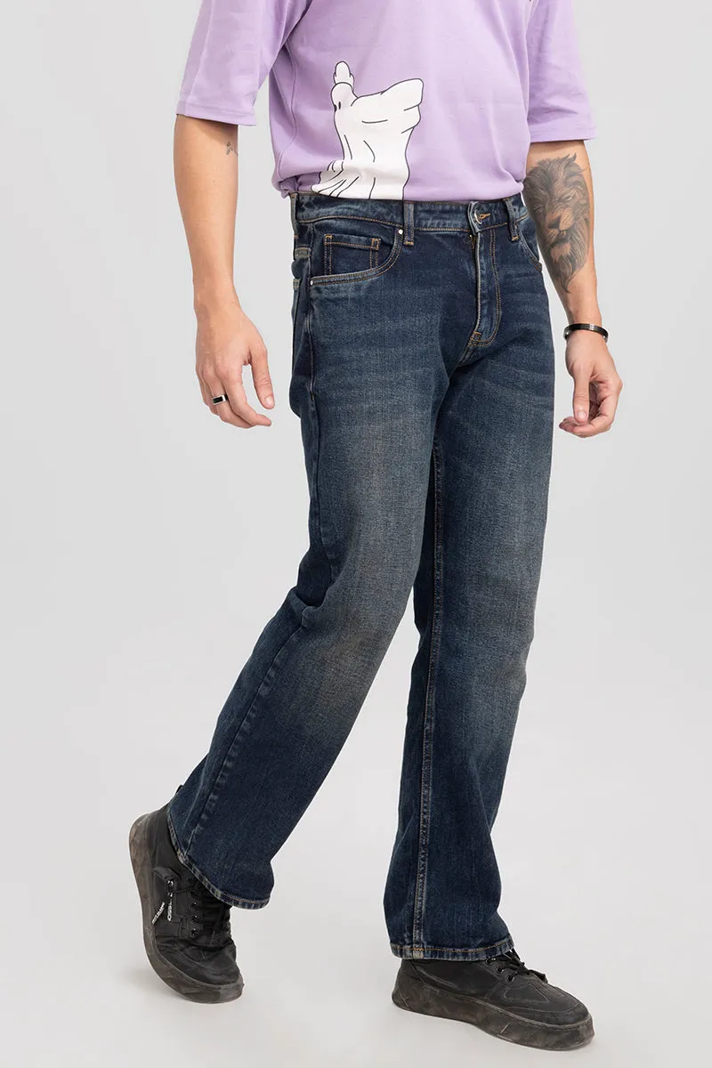 Atavistic Grunge Blue Bootcut