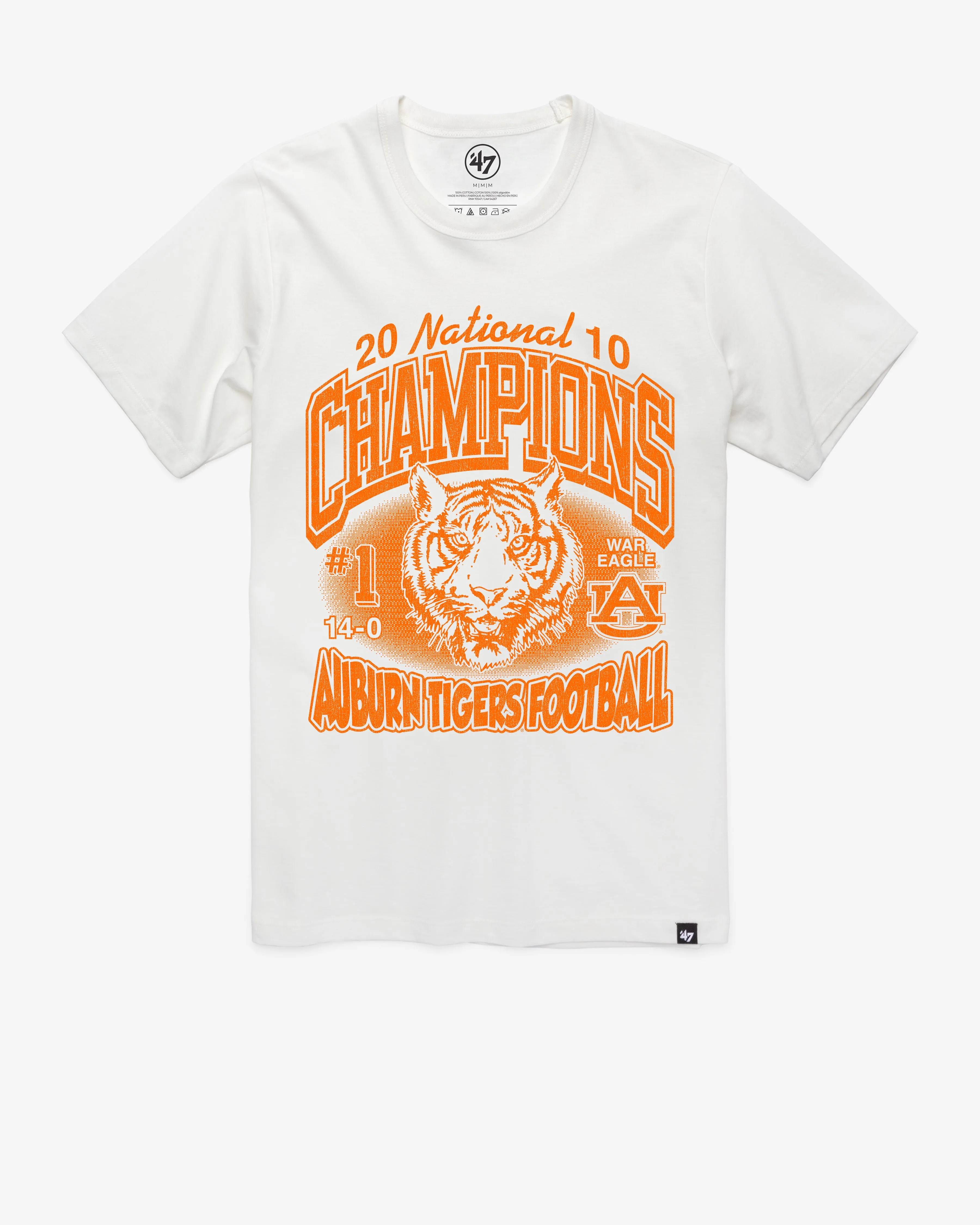 AUBURN TIGERS MONOCHROME '47 FRANKLIN TEE