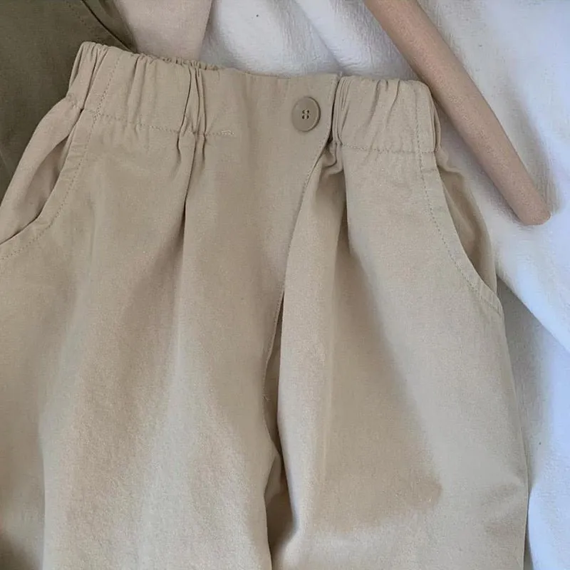 Baggy Straight Chino Trousers