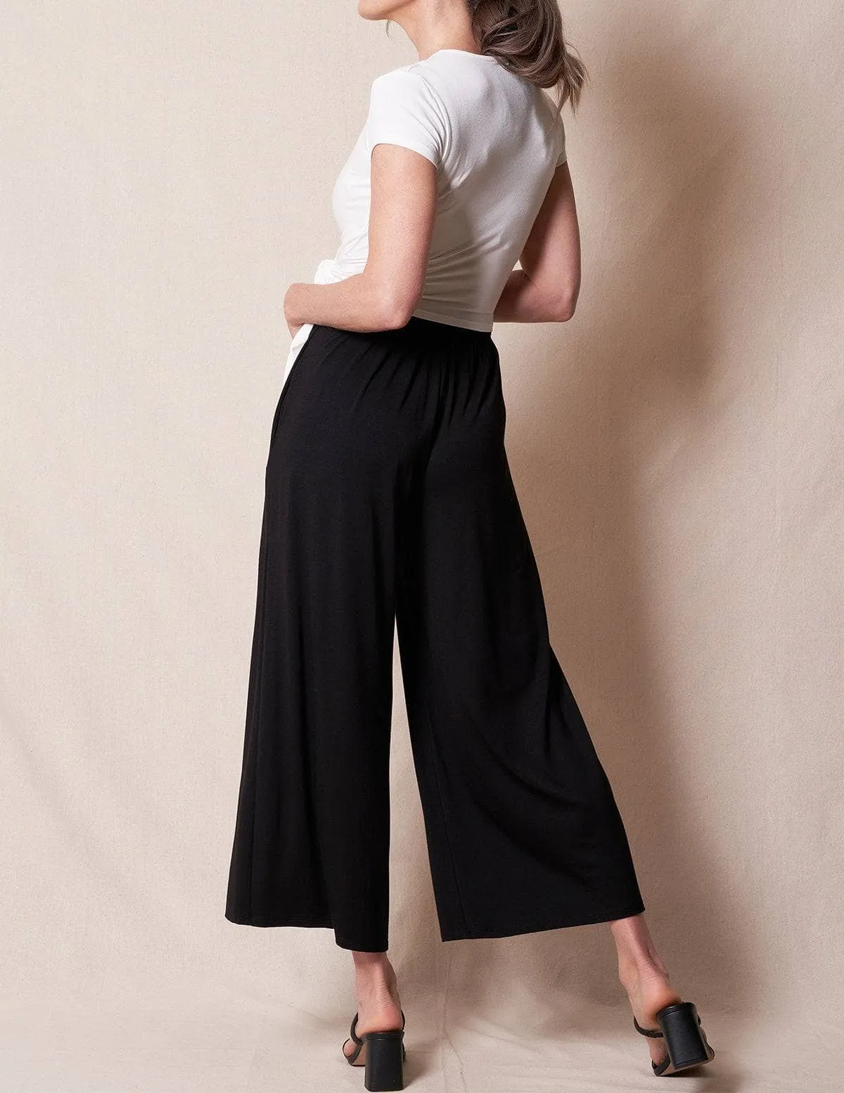 Bamboo Flowy Crop Pants - As-Is-Clearance