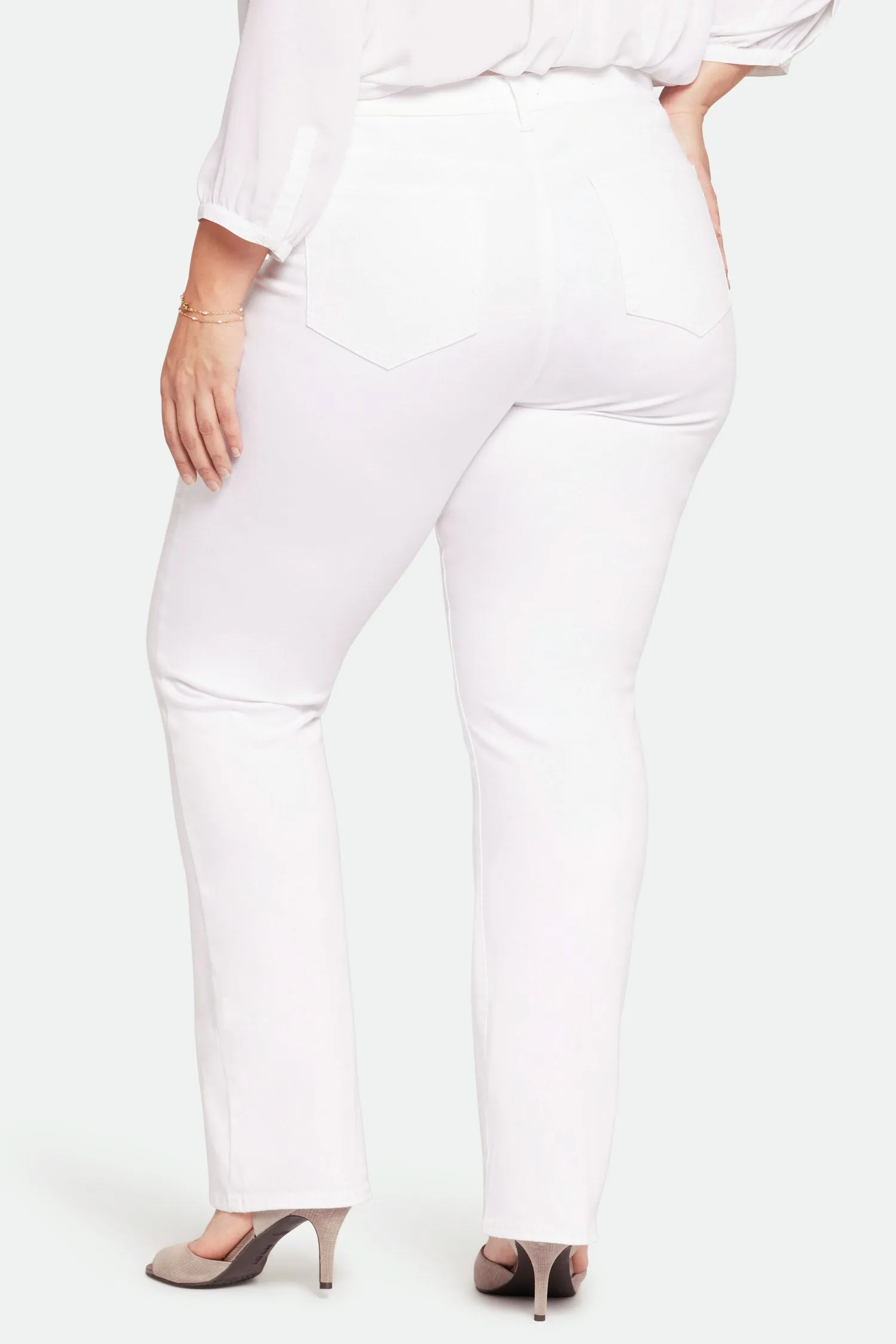 Barbara Bootcut Jeans In Plus Size - Optic White