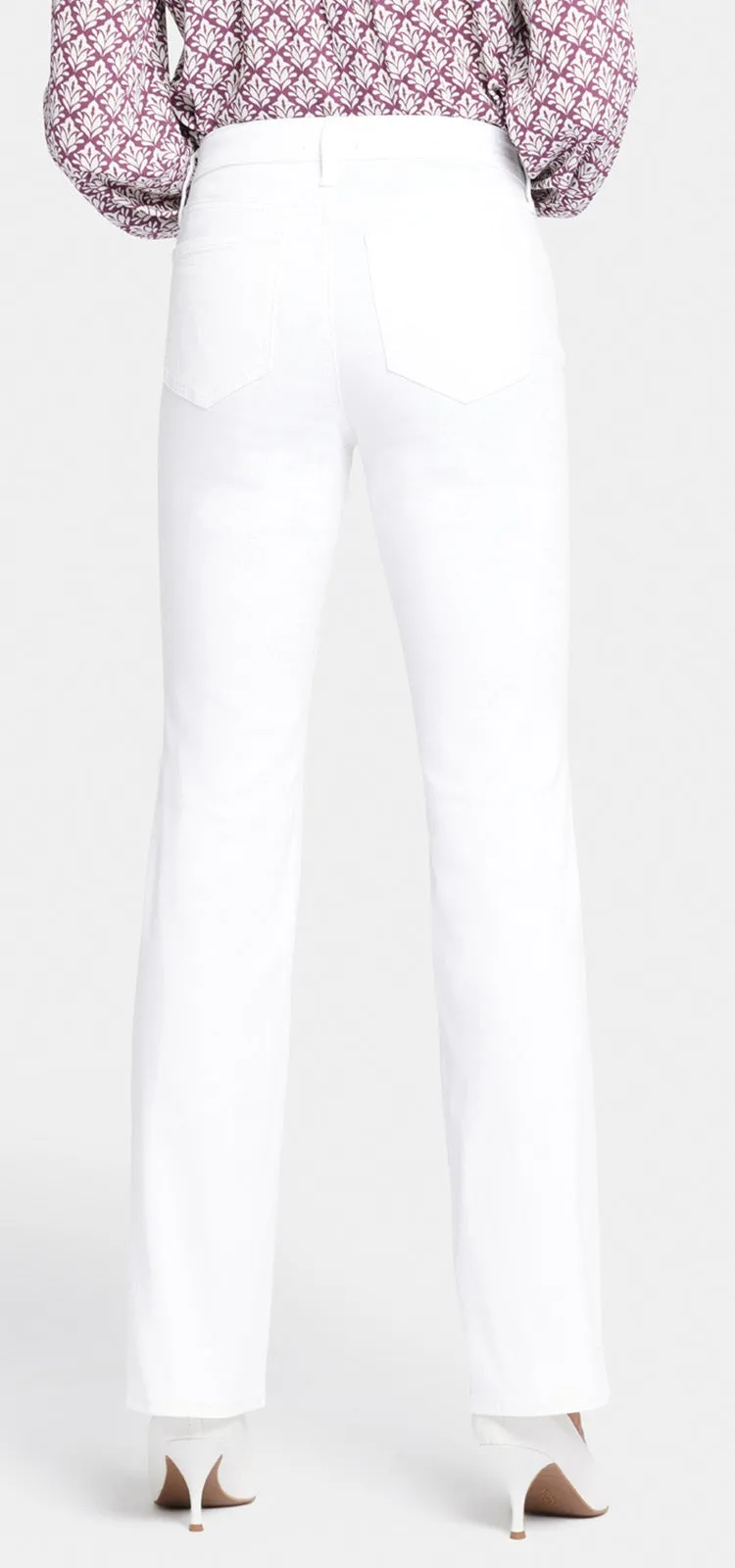 Barbara Bootcut Jeans Wit Gekleurde Denim | Optic White