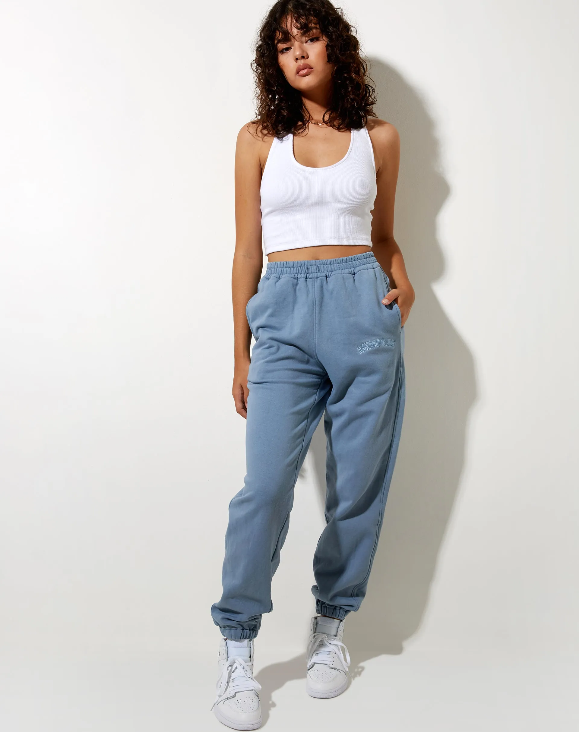 Basta Jogger in Powder Blue Memories Embro