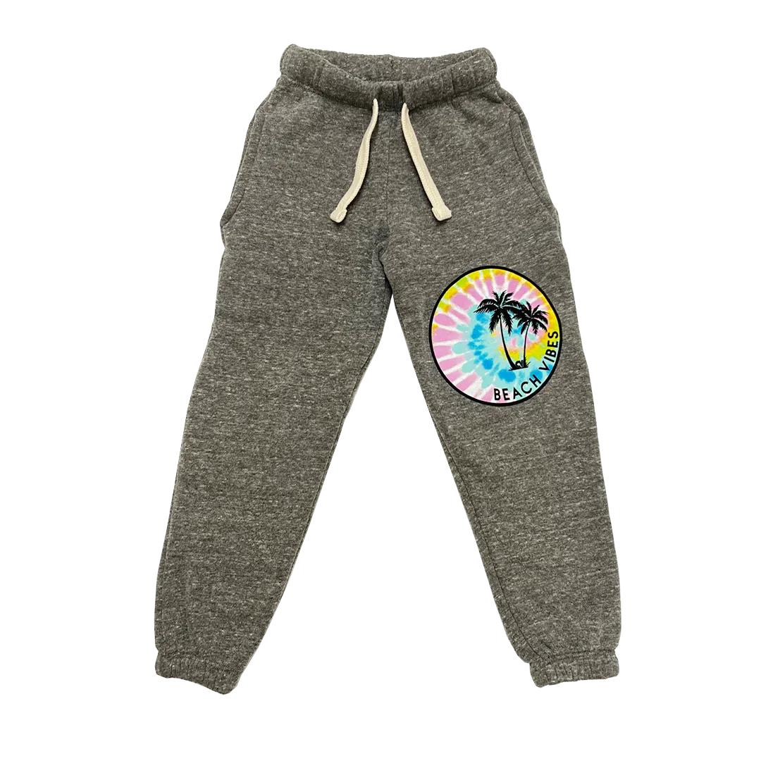 Beach Vibes Sweatpants - Heather Grey