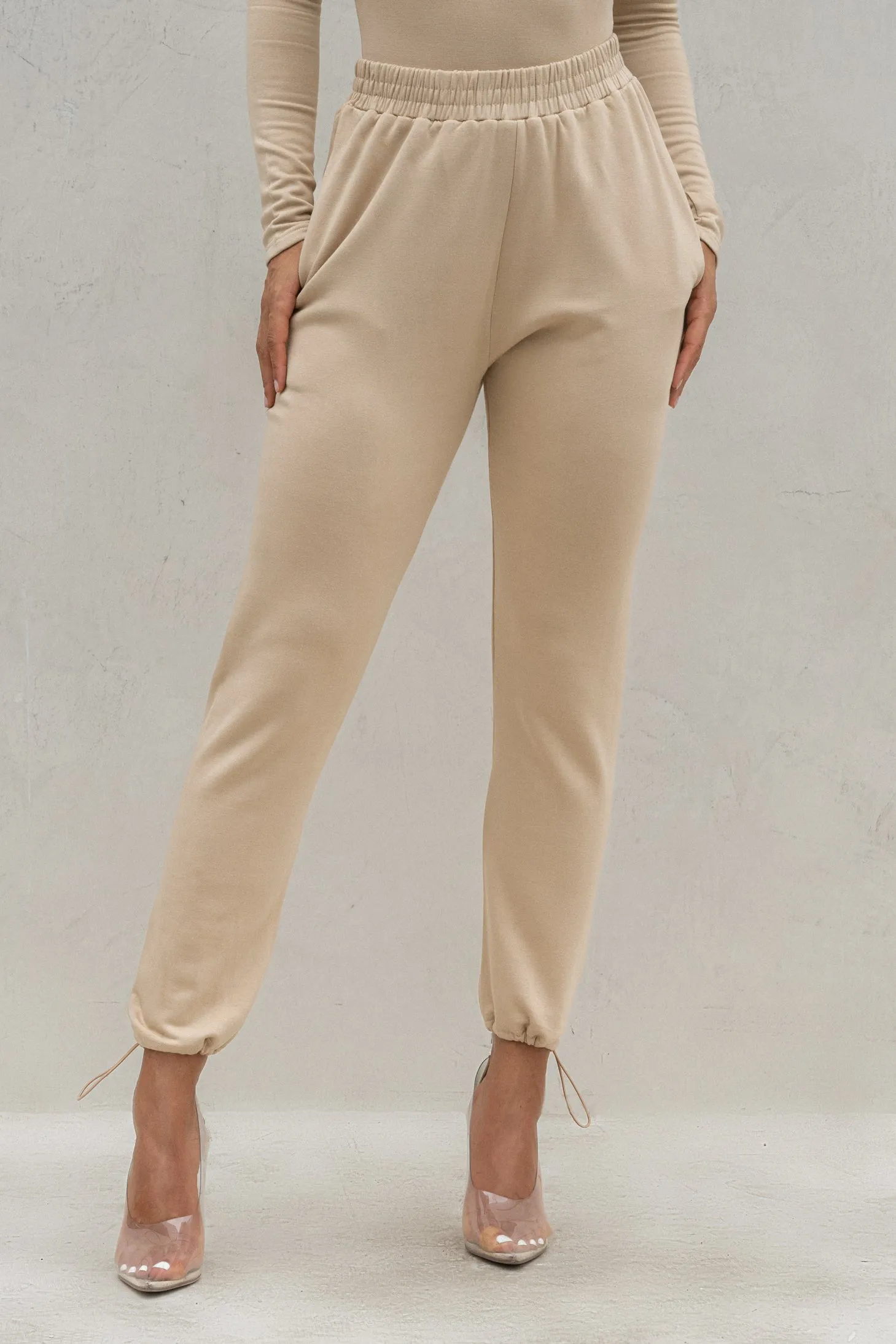 Beige No Limits Joggers