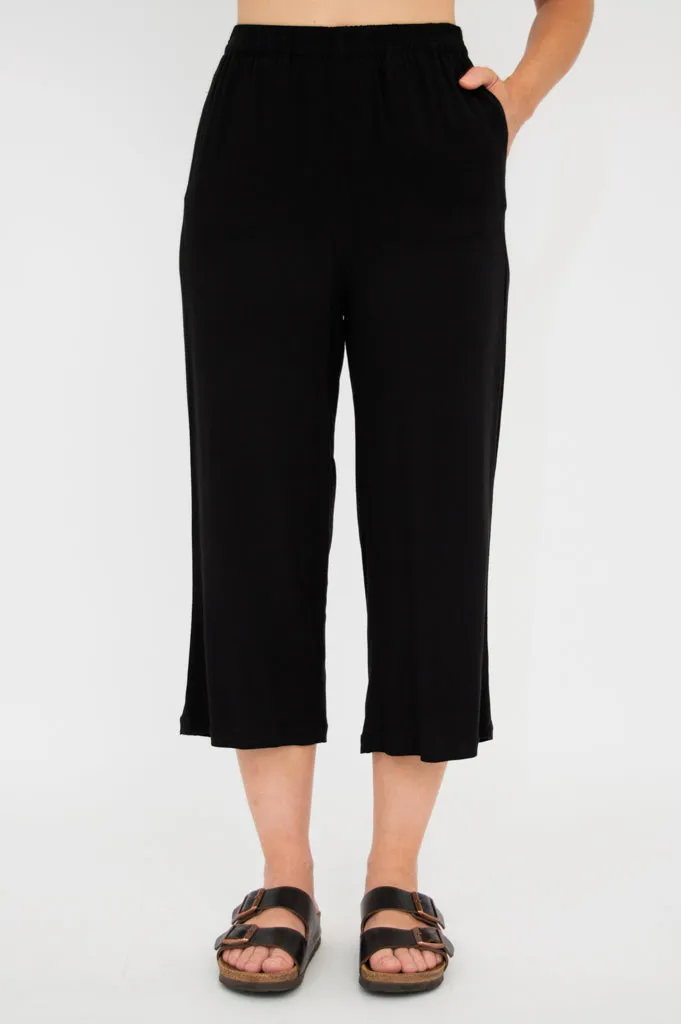 Bella Capri, Black, Linen Bamboo