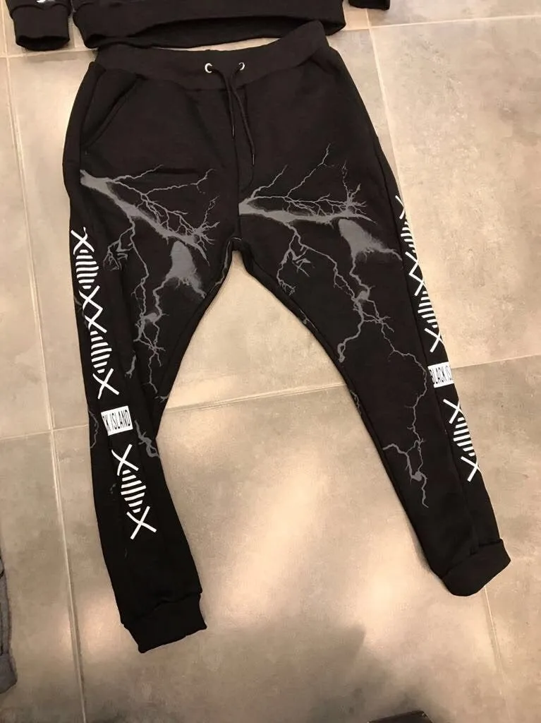 Black Jogger Pant SJ248 Streetwear Jogger Pants