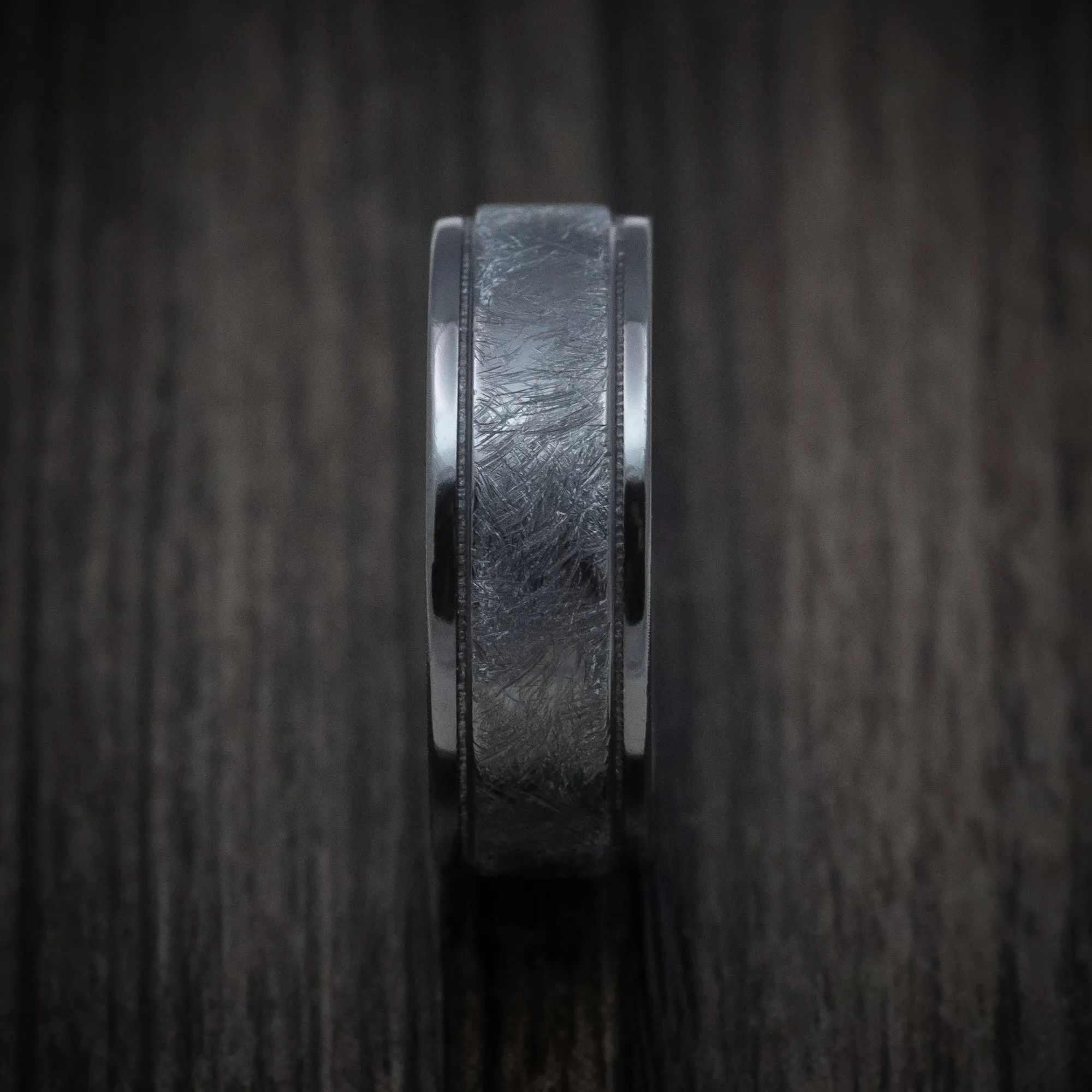 Black Zirconium and King's Camo Men's Ring Custom Made Band