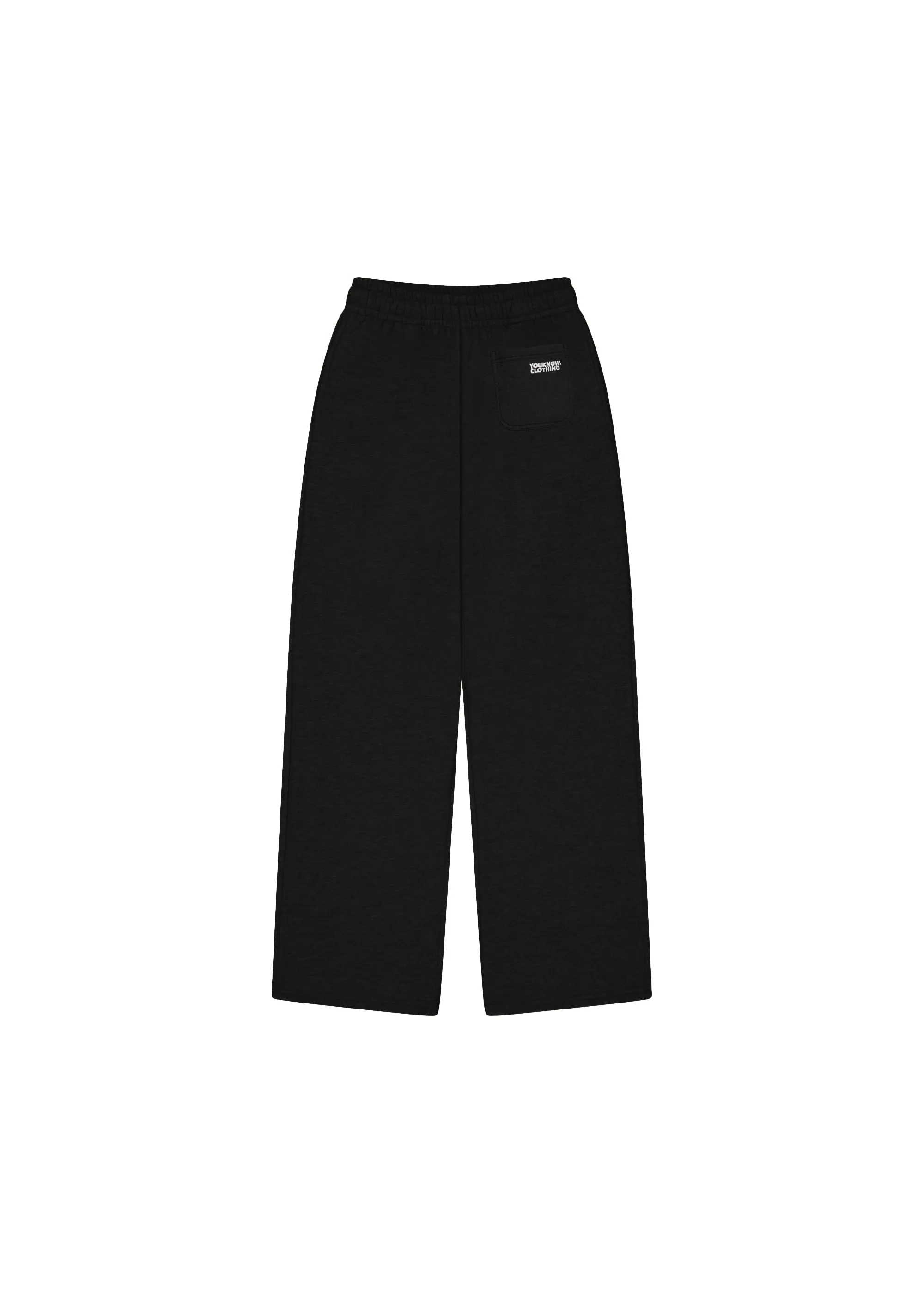 BLOCK WIDE-LEG SWEATPANTS | BLACK